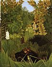 Henri Rousseau Canvas Paintings - Merry Jesters